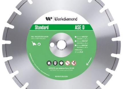 WORKDIAMOND DISCO DIAMANTATO SEGMENTATO PER ASFALTO MOD. ASE D