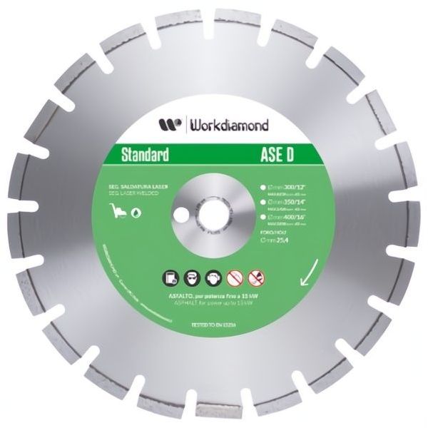 WORKDIAMOND DISCO DIAMANTATO SEGMENTATO PER ASFALTO MOD. ASE D