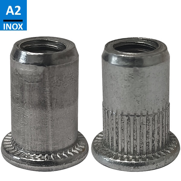 FAR INSERTI FILETTATI CILINDRICI IN ACCIAIO INOX A2 FTT/C M 3 PZ200*