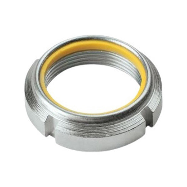 GHIERA AUTOBLOCCANTE IN ACCIAIO ZINCATO BIANCO TIPO GUK