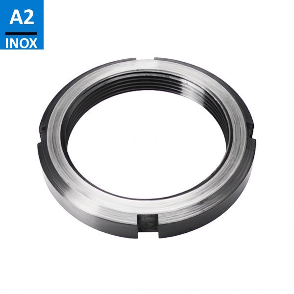 GHIERA DI BLOCCAGGIO IN ACCIAIO INOX DIN 981 TIPO KM  7 M 35X1,5