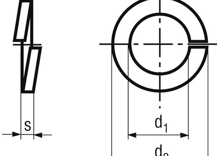 RONDELLE ELASTICHE GROWER UNI 1751 B DIN 127 B Z.BIANCHE
