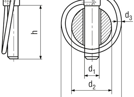 SPINA A SCATTO IN ACCIAIO ZINCATO DIN 11023