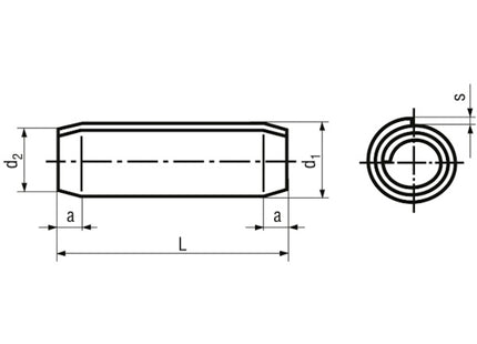 SPINA ELASTICA A SPIRALE UNI 6875