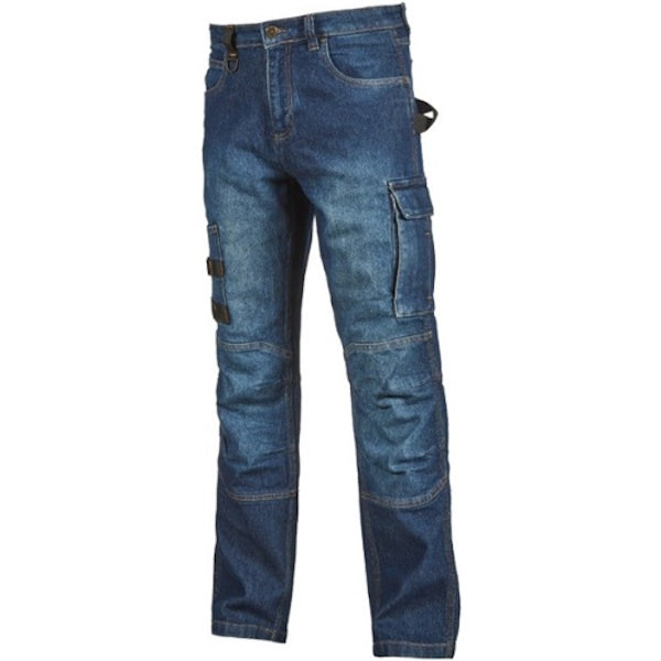 U-POWER PANTALONE IN JEANS PEPPER COLORE GUADO JEANS