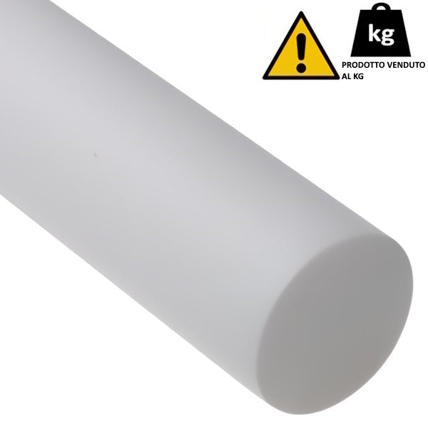 TONDO PIENO IN TEFLON PTFE VERGINE