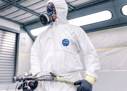 TUTA DI PROTEZIONE MONOUSO DUPONT MOD. TYVEK 500 XPERT BIANCA