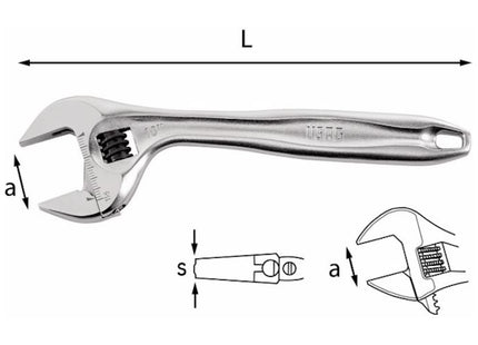 USAG  294AD CHIAVE REGOLABILE A RULLINO