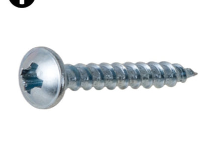 VITE AUTOFILETTANTE TESTA FUNGO FLANGIATA ZINCATA BIANCA