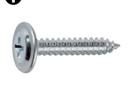 VITE AUTOFILETTANTE TESTA FUNGO FLANGIATA Z.BIANCA DIN 968