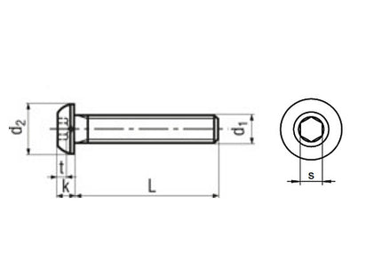VITE TBEI IN ACCIAIO INOX A2 ISO 7380