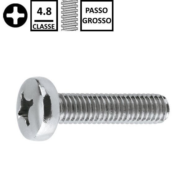 VITE TC PH CLASSE 4.8 ZINCATA BIANCA UNI 7687