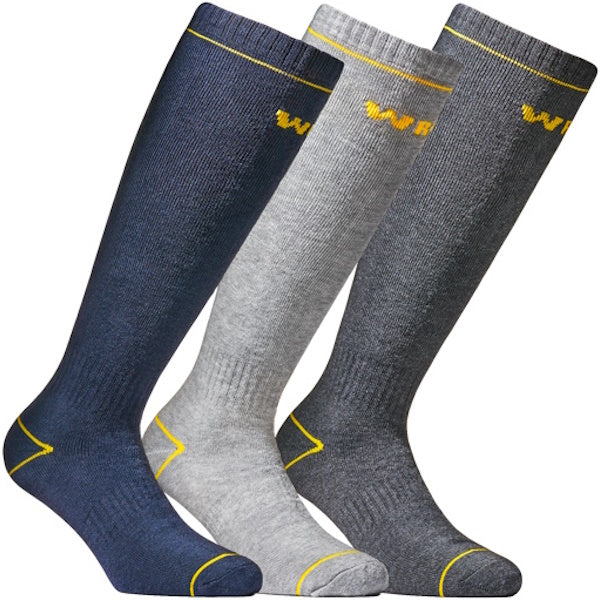 WRK CALZE DA LAVORO TERMICHE LUNGHE CONF.3 PAIA COLORI ASSORTITI