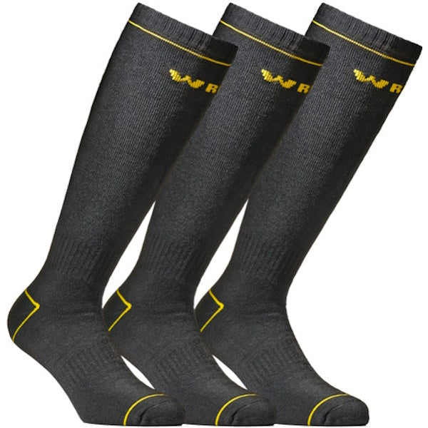 WRK CALZE DA LAVORO TERMICHE LUNGHE CONF.3 PAIA COLORE NERO