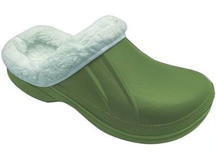 VERDEMAX ZOCCOLI IN EVA LINEA INVERNALE CON PELO COLORE VERDE