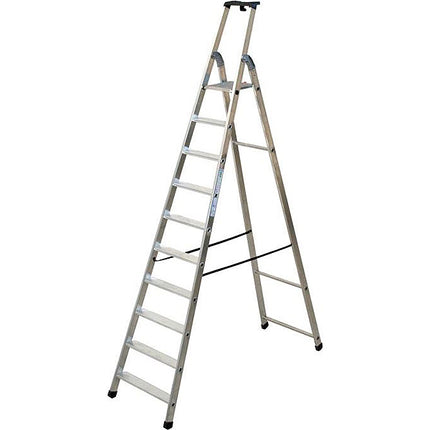 FACAL SCALA QUADRA DOPPIA CON PEDANA IN ALLUMINIO