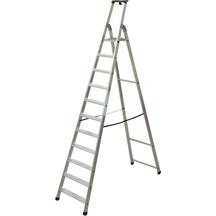 FACAL SCALA QUADRA DOPPIA CON PEDANA IN ALLUMINIO