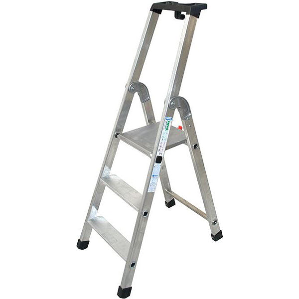 FACAL SCALA QUADRA DOPPIA CON PEDANA IN ALLUMINIO
