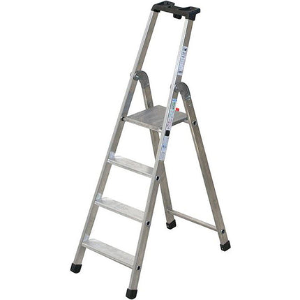 FACAL SCALA QUADRA DOPPIA CON PEDANA IN ALLUMINIO