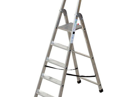 FACAL SCALA QUADRA DOPPIA CON PEDANA IN ALLUMINIO