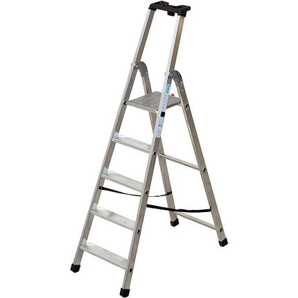 FACAL SCALA QUADRA DOPPIA CON PEDANA IN ALLUMINIO