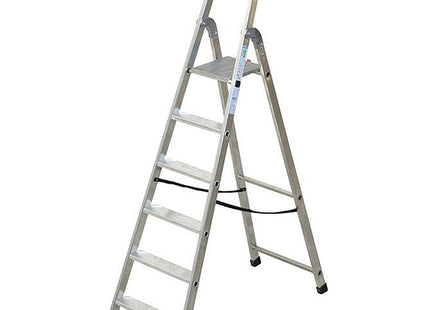 FACAL SCALA QUADRA DOPPIA CON PEDANA IN ALLUMINIO