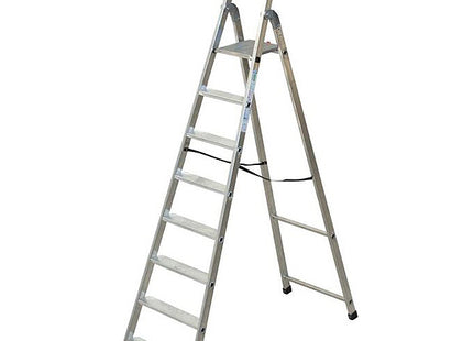 FACAL SCALA QUADRA DOPPIA CON PEDANA IN ALLUMINIO