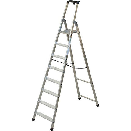 FACAL SCALA QUADRA DOPPIA CON PEDANA IN ALLUMINIO