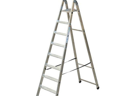 FACAL SCALA QUADRA DOPPIA CON PEDANA IN ALLUMINIO