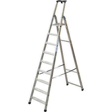 FACAL SCALA QUADRA DOPPIA CON PEDANA IN ALLUMINIO