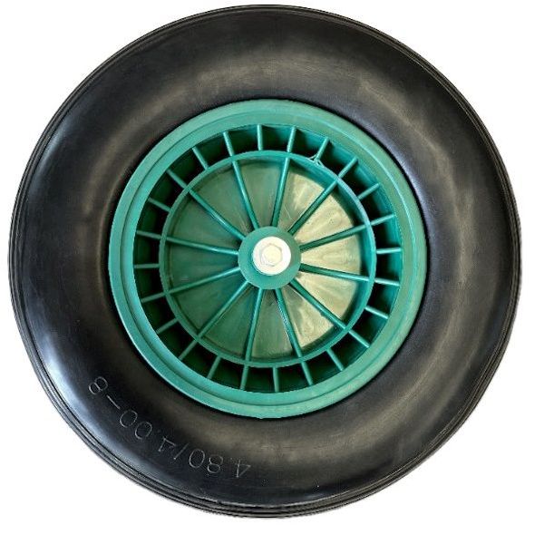 IPIERRE RUOTA PER CARRIOLA PIENA DISCO IN NYLON D.MM400X100