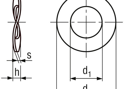 RONDELLE ELASTICHE ONDULATE DIN 137 B GREZZE