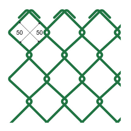 CAVATORTA RETE REPLAX T 70 PLASTIFICATA VERDE MAGLIA MM50X50