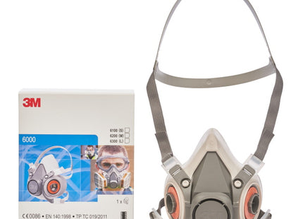 3M RESPIRATORE CON SEMIMASCHERA RIUTILIZZABILE 6200 MEDIA CONF.DA PZ 1
