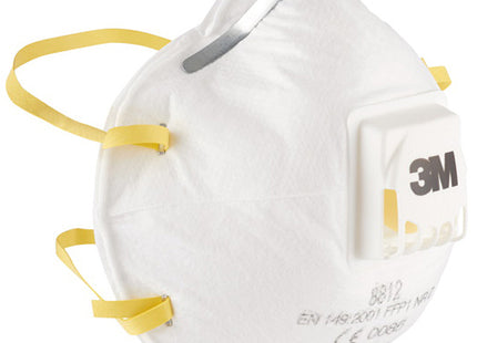 3M RESPIRATORE MONOUSO 8812 CLASSE FFP1 CON VALVOLA CONF.DA PZ10
