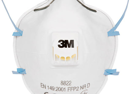 3M RESPIRATORE MONOUSO 8822 CLASSE FFP2 CON VALVOLA CONF.DA PZ10