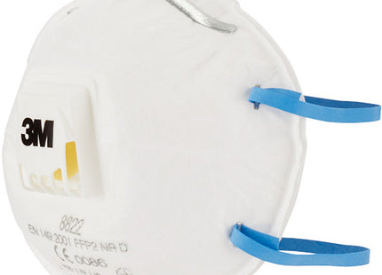 3M RESPIRATORE MONOUSO 8822 CLASSE FFP2 CON VALVOLA CONF.DA PZ10