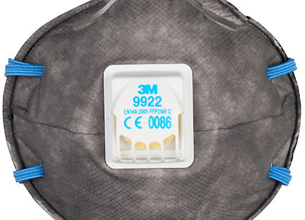 3M RESPIRATORE MONOUSO 9922 CLASSE FFP2 CON VALVOLA CONF.DA PZ10