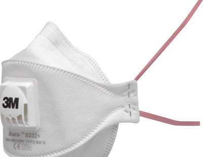 3M RESPIRATORE MONOUSO AURA 9332+ CLASSE FFP3 CON VALVOLA CONF.DA PZ10*
