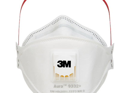 3M RESPIRATORE MONOUSO AURA 9332+ CLASSE FFP3 CON VALVOLA CONF.DA PZ10*