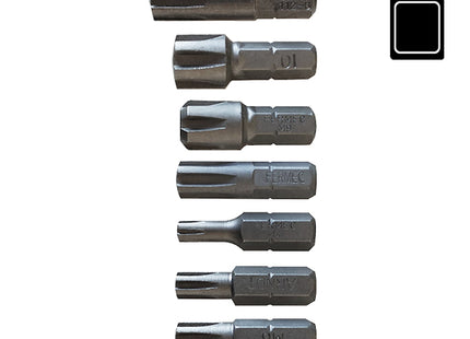 FERMEC BOX 7 INSERTI BITS PER VITI CON IMPRONTA RIBE*
