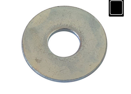 SODIFER RONDELLE PIANE FASCIA LARGA IN FERRO ZINCATO IN CONF.BLISTER