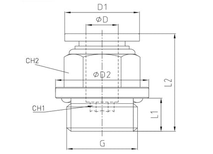 KONFIT RACCORDO DIRITTO MASCHIO ART. RP51