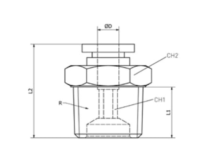 KONFIT RACCORDO DIRITTO MASCHIO CONICO ART. RP51K