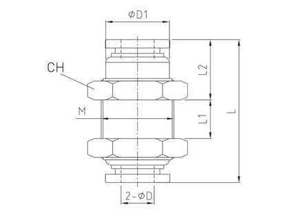 KONFIT RACCORDO PASSAPARETE ART. RP60