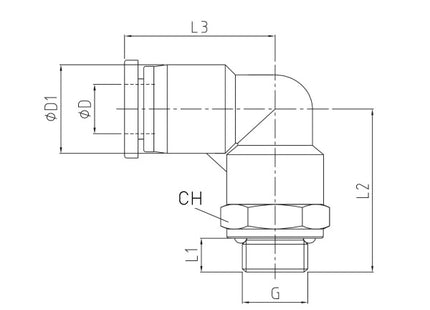 KONFIT RACCORDO GOMITO GIREVOLE IN POLIMERO NERO ART. RP72