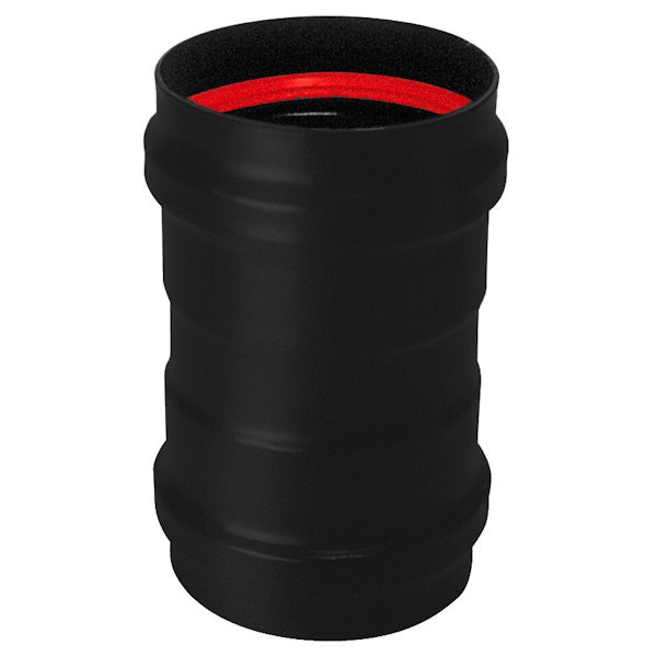 SAVE RACCORDO PER STUFE PELLETS F/F PORCELLANATO NERO OPACO D.CM 8