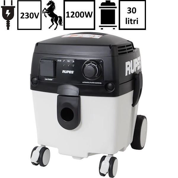 RUPES ASPIRATORE PROFESSIONALE CON PULIZIA FILTRO S130EL