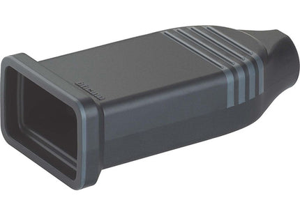 BTICINO PRESA IN CAUCCIU' BIMATERIALE BIPASSO 10/16A IP44 NERO