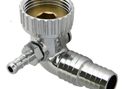 IDRO-BRIC CURVA SCARICO LAVATRICE IN OTTONE CON ATTACCO ASCIUGATRICE